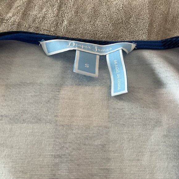 Draper James Buffalo Plaid Checkered Wrap Dress size Small S Blue - Picture 11 of 15